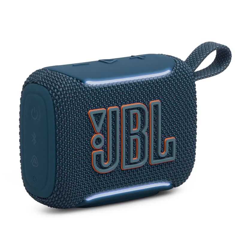 JBL Go 5 Portable Bluetooth Speaker, Waterproof and Dustproof - Blue | Dustproof Drop-Proof With up to 10 Hr Battery, Stereo Pairing, App Control For Pool, Beach, Outdoor Listening