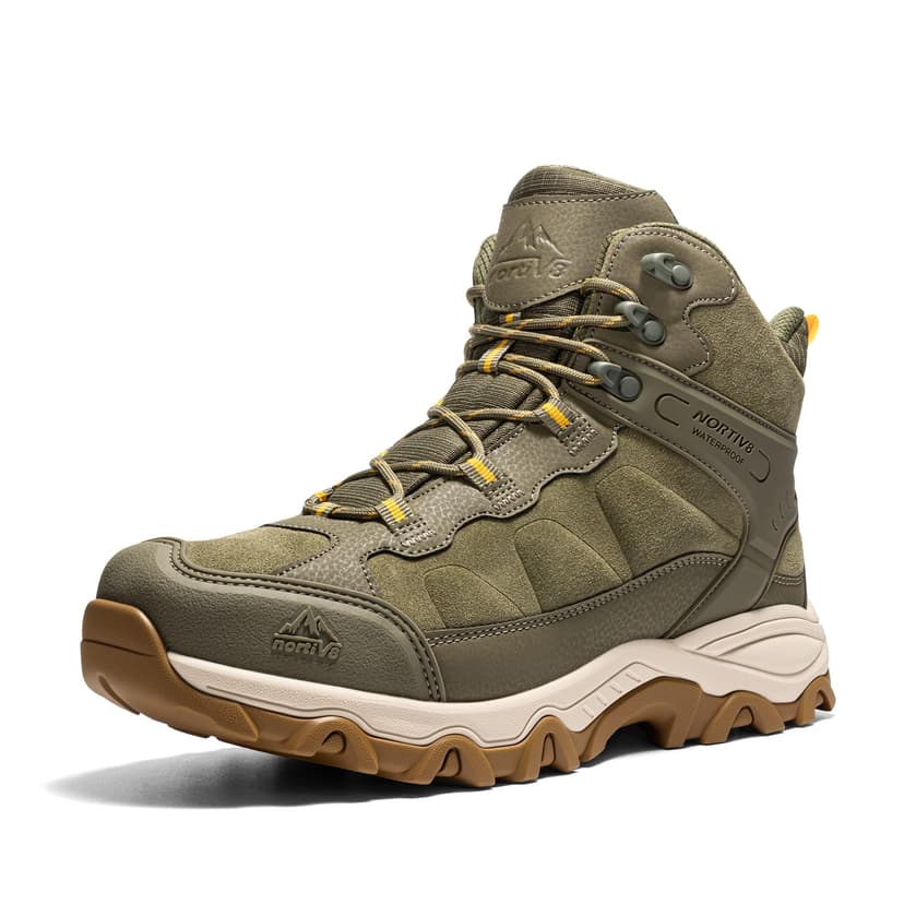 NORTIV 8 Men's Waterproof Hiking Boots Outdoor Mid Trekking Lightweight Mountaineering Shoes Paladin