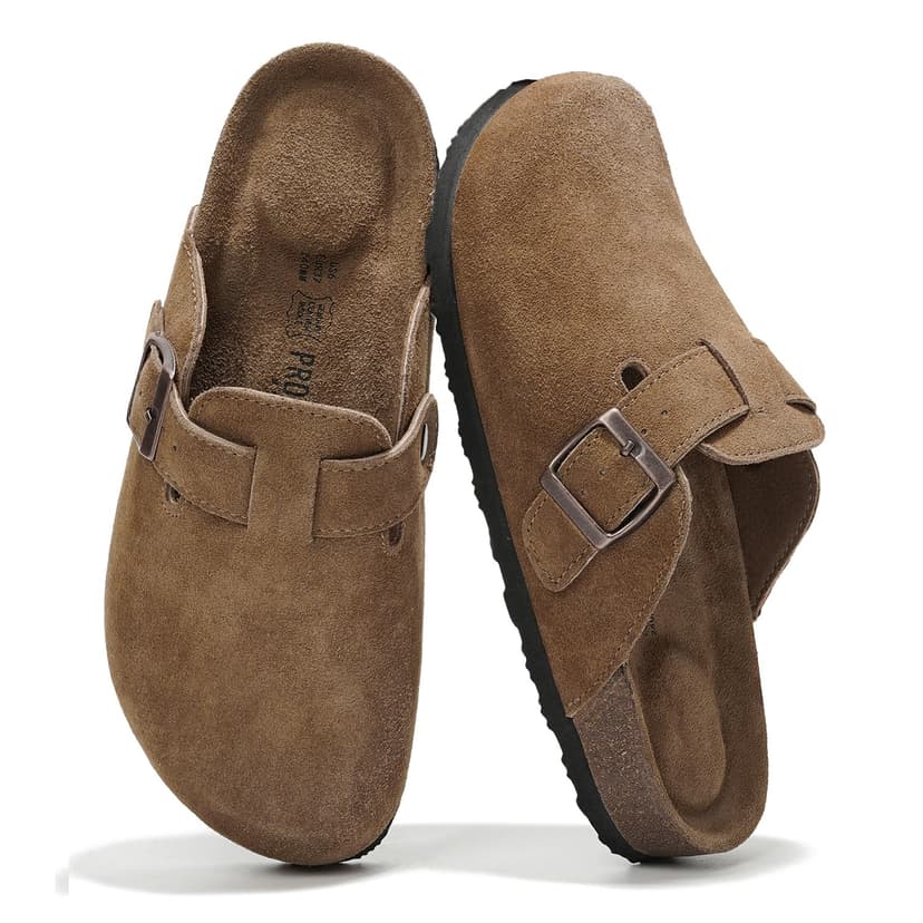 Project Cloud 100% Genuine Leather Slip-ons Footbed Clogs for Women Sandals | Memory Foam Arch Support Slippers for Women; Trendy Slip-ons Women's Mules & Clogs Sandals; Non-Slip Outsole for comfort.
