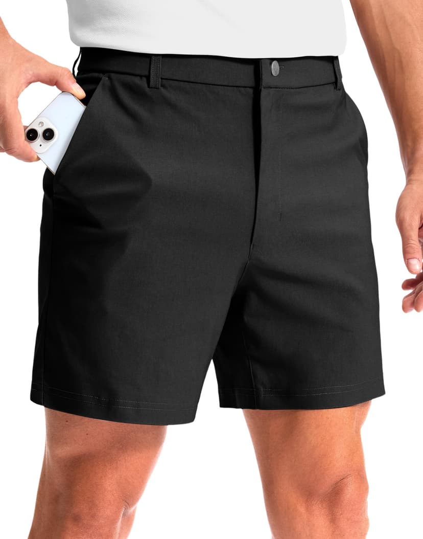 G Gradual Men's Golf Dress Shorts 5"/ 7"/ 9" Stretch Casual Work Flat Front Shorts for Men with 3 Pockets Quick Dry