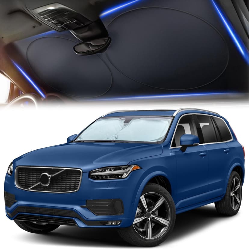 Autovir SUV Sunshade Windshield Foldable, 280T Visor Shade, SUV Accessories