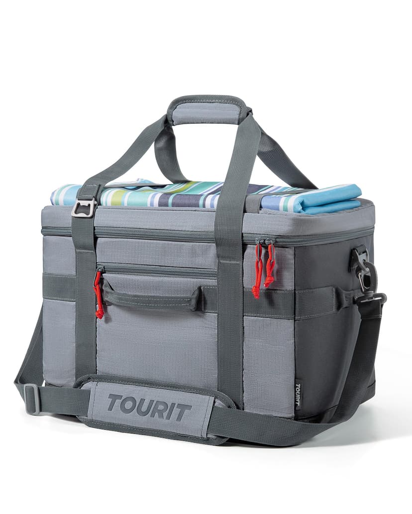TOURIT Soft Sided Cooler Bag Insulated 30/48/60 Cans, Large Collapsible & Leakproof Ice Chest for Picnic, Beach, Camping, Travel, Sports Fan Coolers
