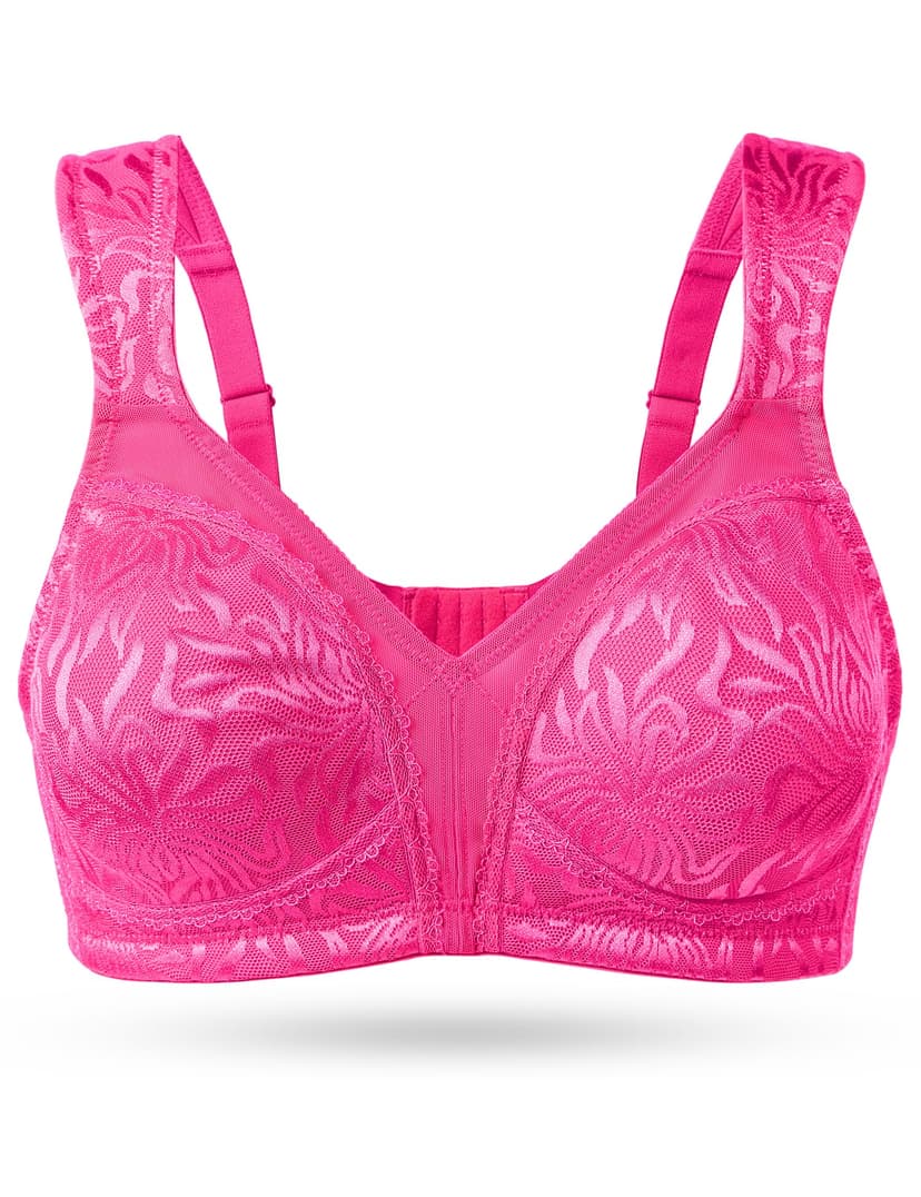 Wingslove Women's Full Coverage Non Padded Comfort Minimizer Wire-Free Bra Plus Size