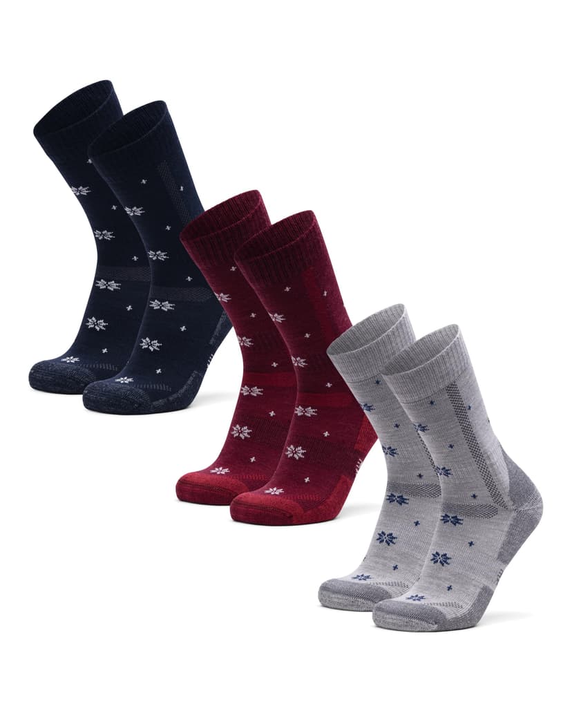 DANISH ENDURANCE Merino Wool Hiking Socks for Men & Women, Breathable, Anti-Blister Socks for Outdoors, 3 or 5-Pack