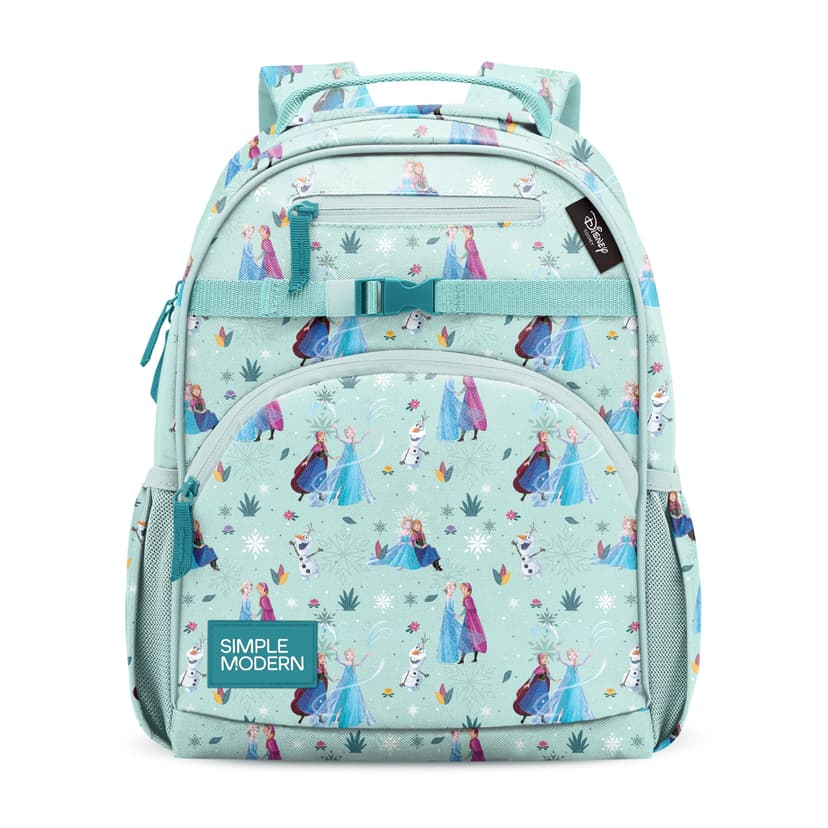 Simple Modern Disney Frozen Kids Backpack for School, Girls, Boys | 12L | Fletcher Anna and Elsa Bookbag, School Backpack for Toddler, Preschool, Kindergarten | Fits Lunch Box, Cute | Medium