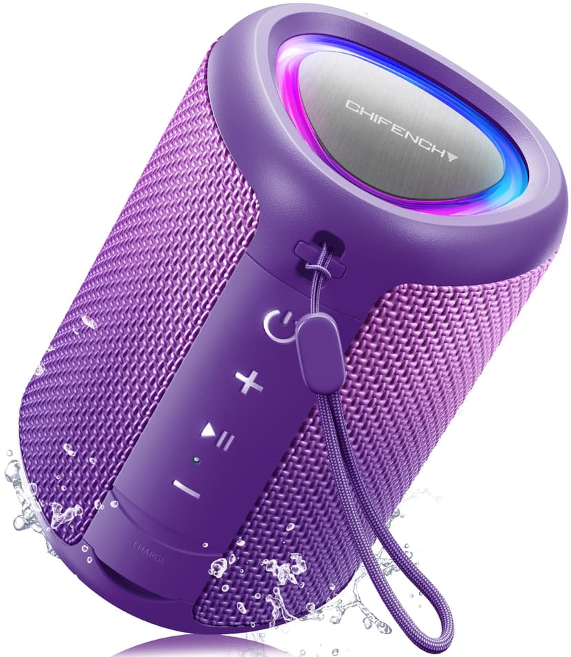 Portable Bluetooth Speaker Beach Essentials: IPX5 Waterproof for Outdoor | Powerful HD Sound,Dynamic Light,All Day Playtime,Wireless BT 5.3,TWS Pairing,Travel|Camping|Pool Accessorie,School Supplies